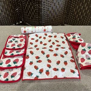 Sur La Table Red Strawberry Kitchen Collection